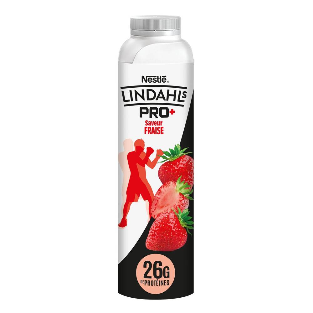 Yaourt à boire protéiné fraise LINDAHLS PRO+ - la bouteille de 33cL