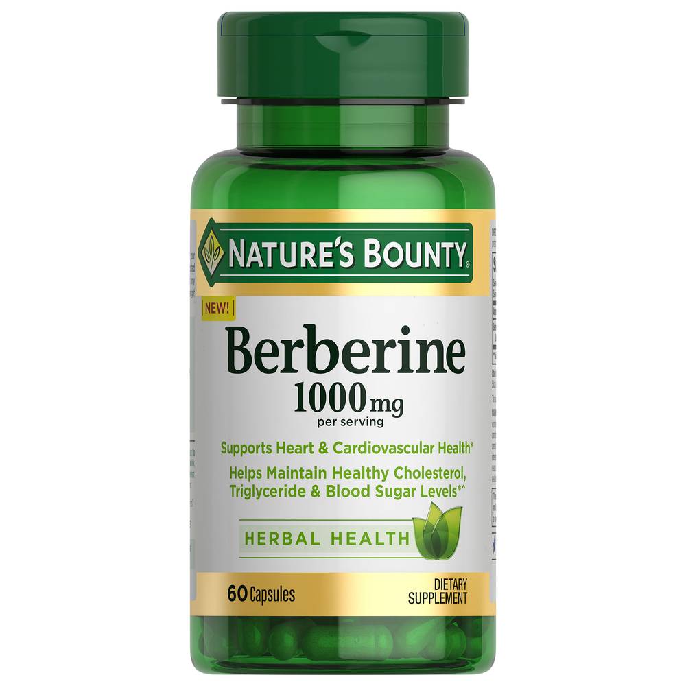 Nature's Bounty Berberine 1000mg Capsules