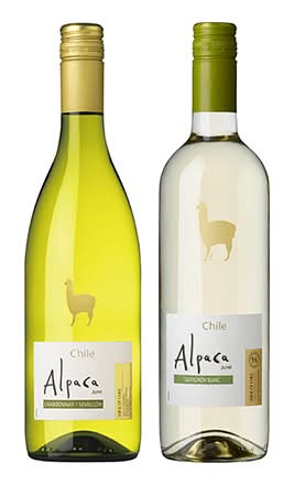 363911：【Uber限定】白ワイン2本セット（アルパカA） / White Wine Set【Alpaca A】(2types Of Wine)