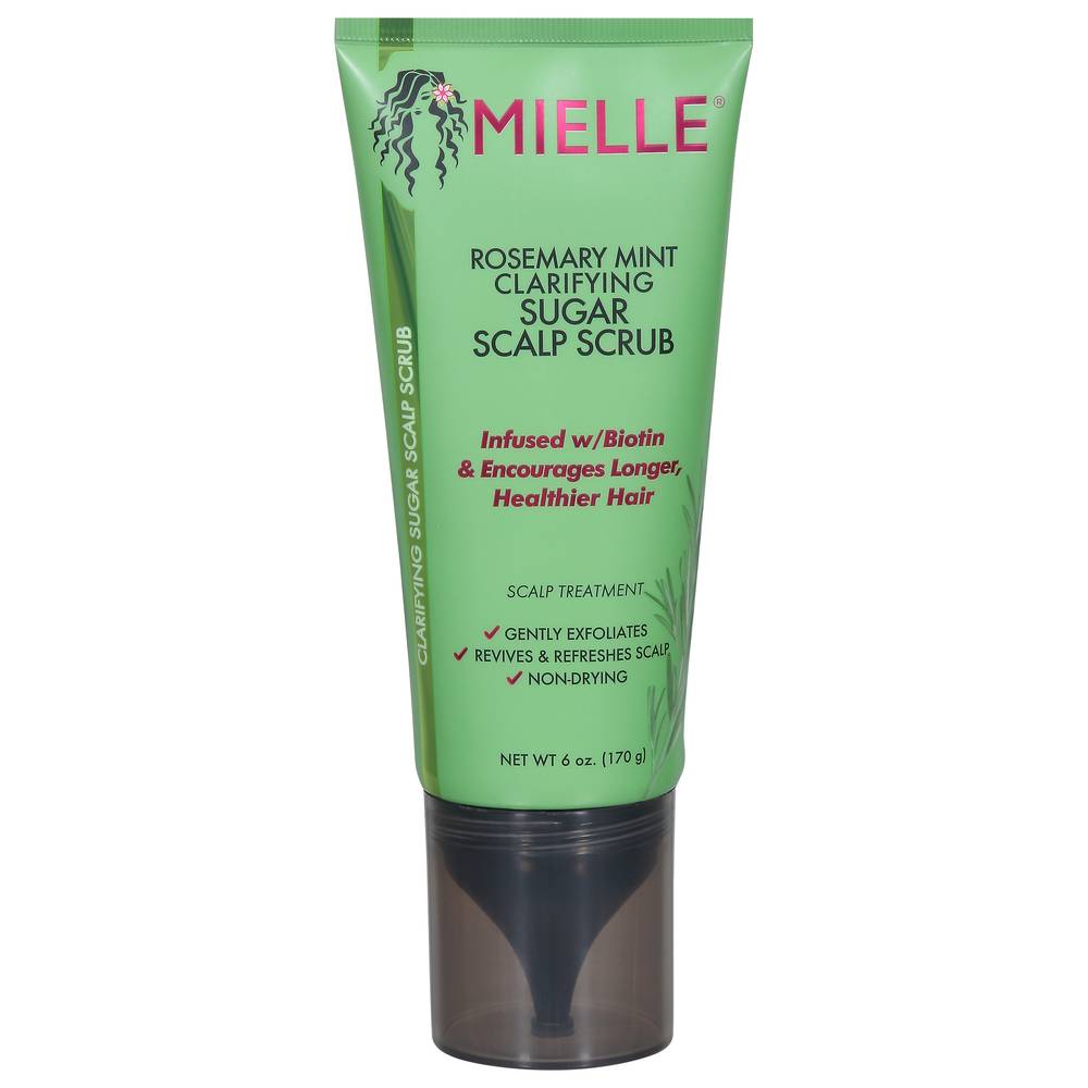 Mielle Clarifying Sugar Rosemary Mint Scalp Scrub Healthier Hair (6 oz)