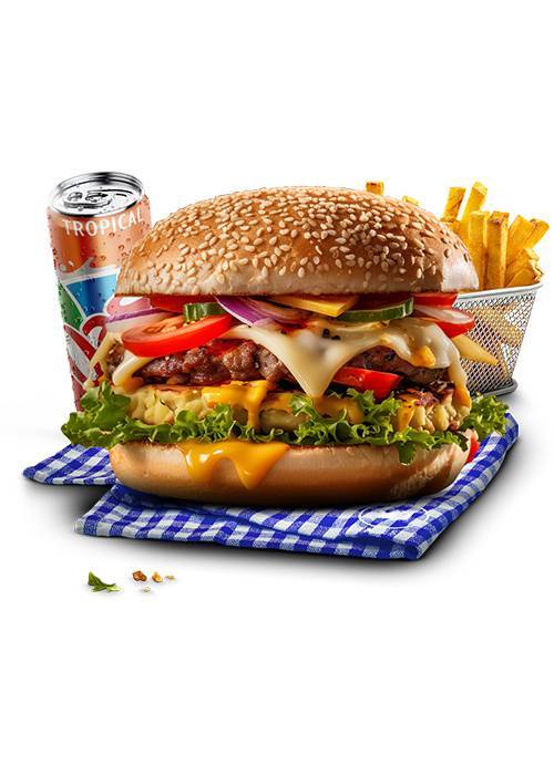 Menu crousty burger