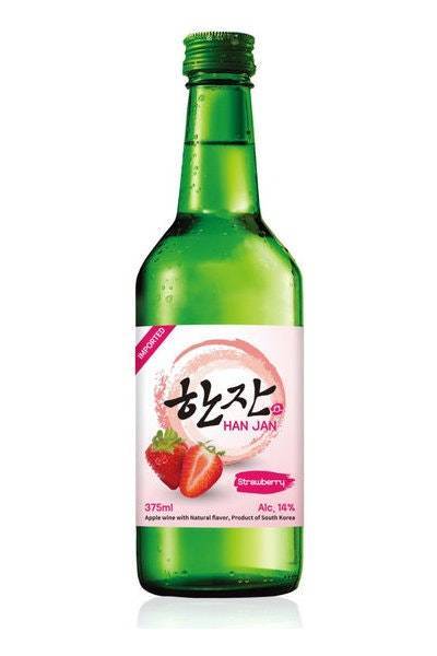 Han Jan Strawberry Soju (375ml bottle)