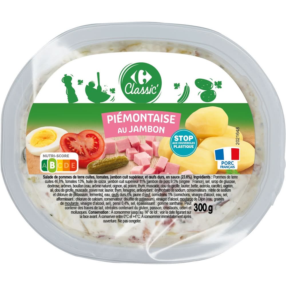 Carrefour Classic' - Salade piémontaise, jambon (300g)
