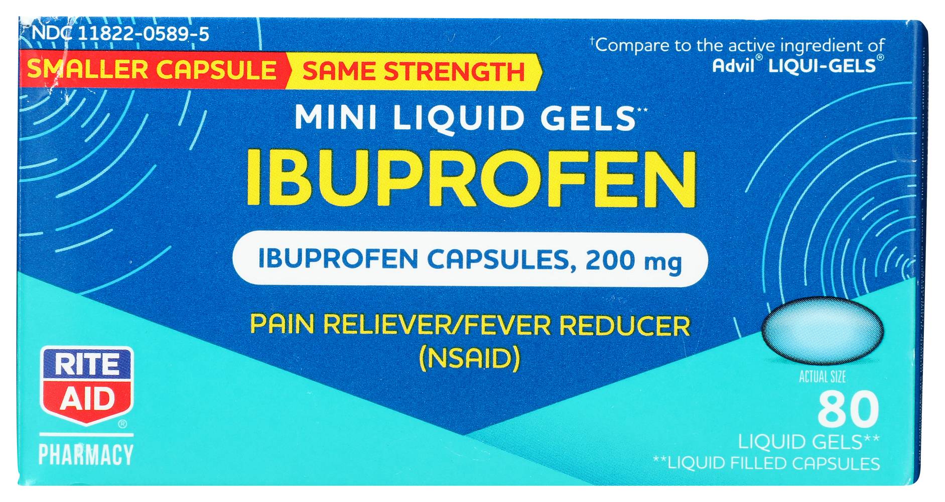 Rite Aid Ibuprofen Mini Softgels (80 ct)