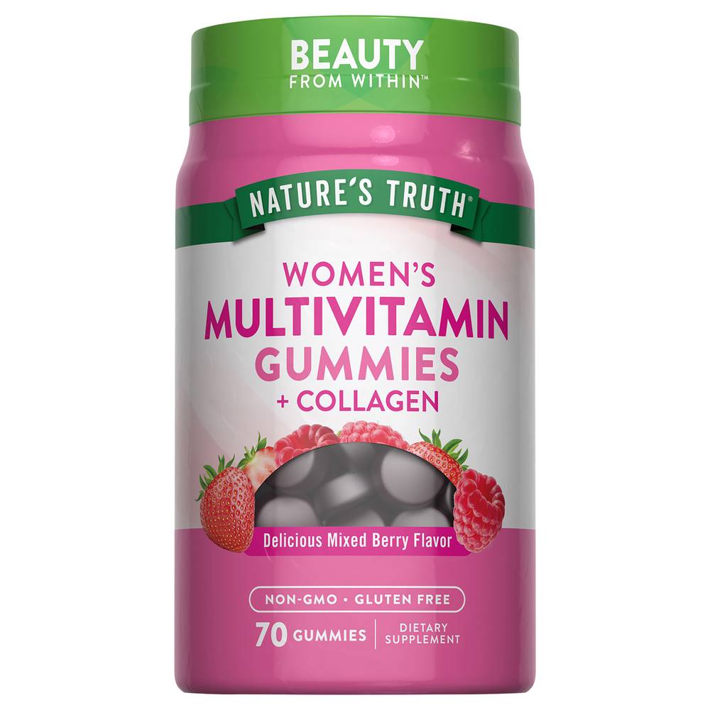 Nature's Truth Gummies Women's Natural Mixed Berry Flavor Multivitamin Collagen (8.16 oz)