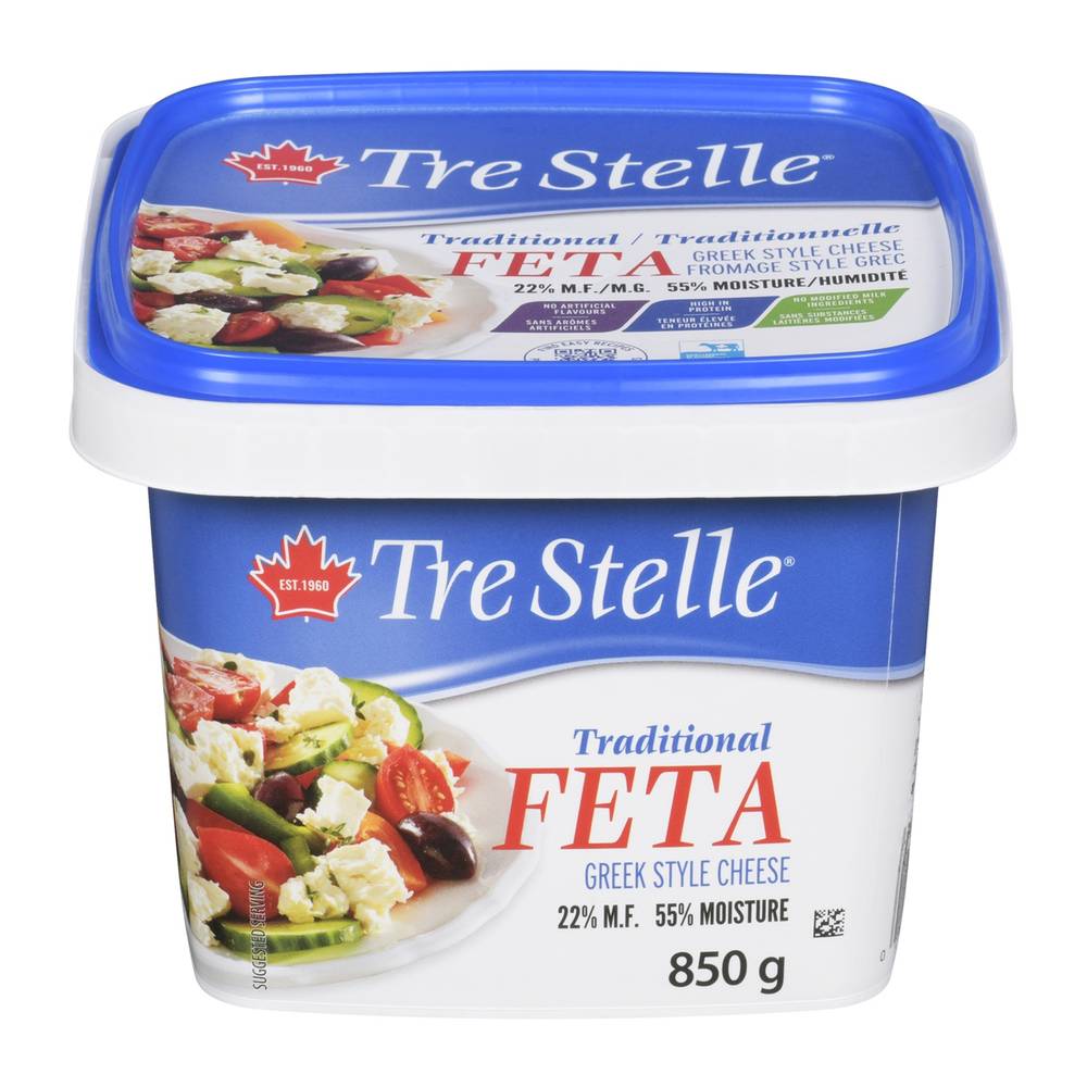 Tre Stelle Traditional Feta Greek Style Cheese (850 g)