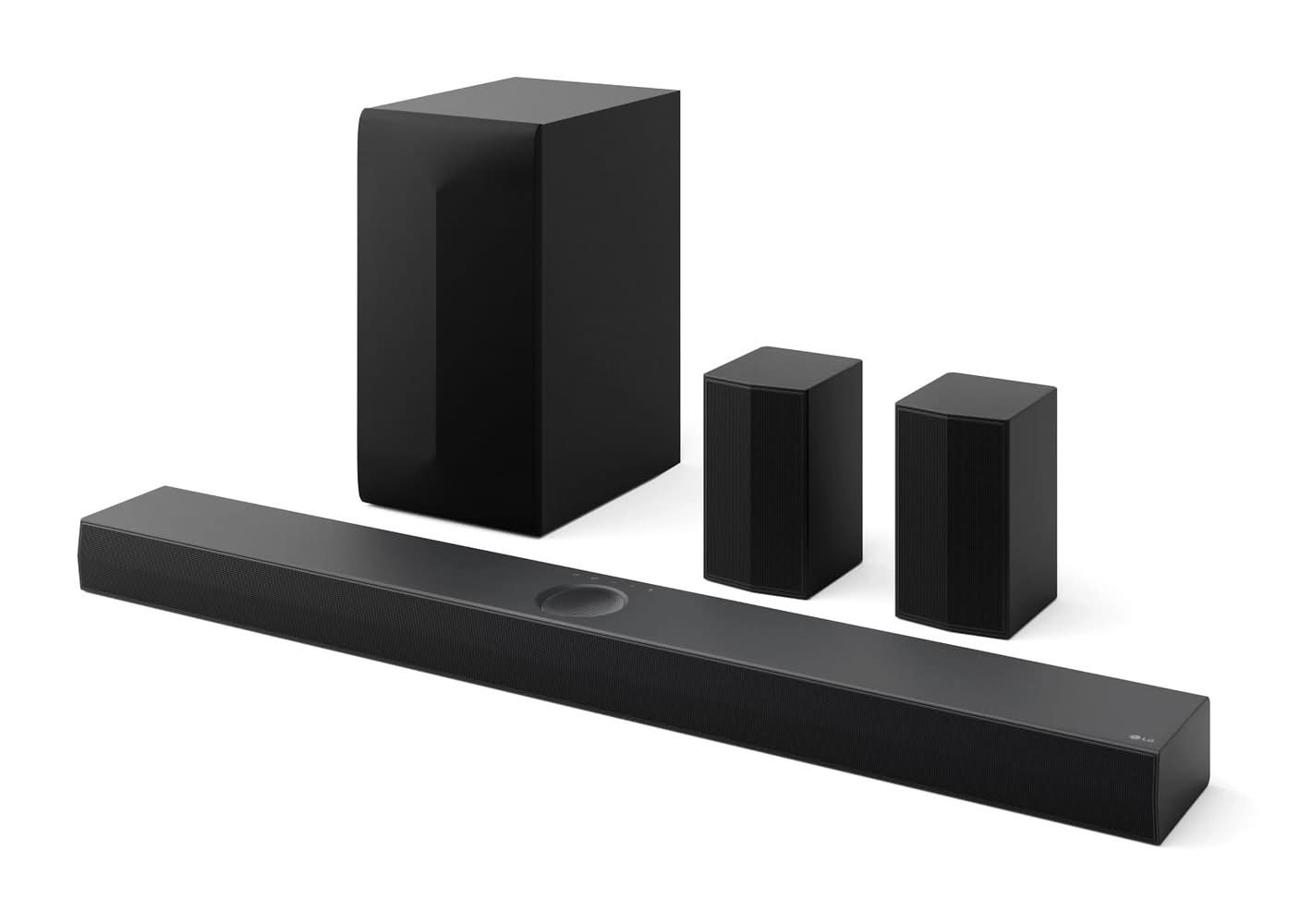 LG - 5.1.1-Channel S70TR Home Theater Soundbar with Wireless Subwoofer and Rear Speakers, Dolby Atmos, WOW Orchestra - Black