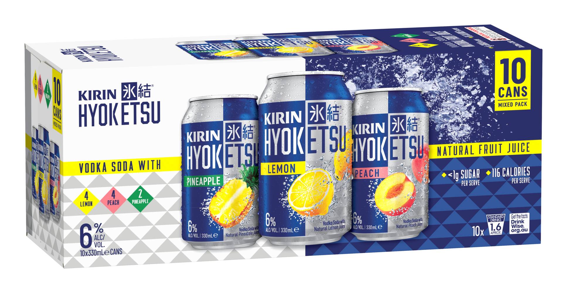 Kirin Hyoketsu Mixed Pack Can 330mL  x Pack 10