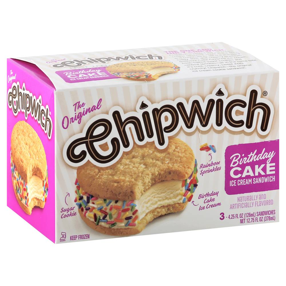 Chipwich Birthday Cake Ice Cream Sandwich (12.8 fl oz)