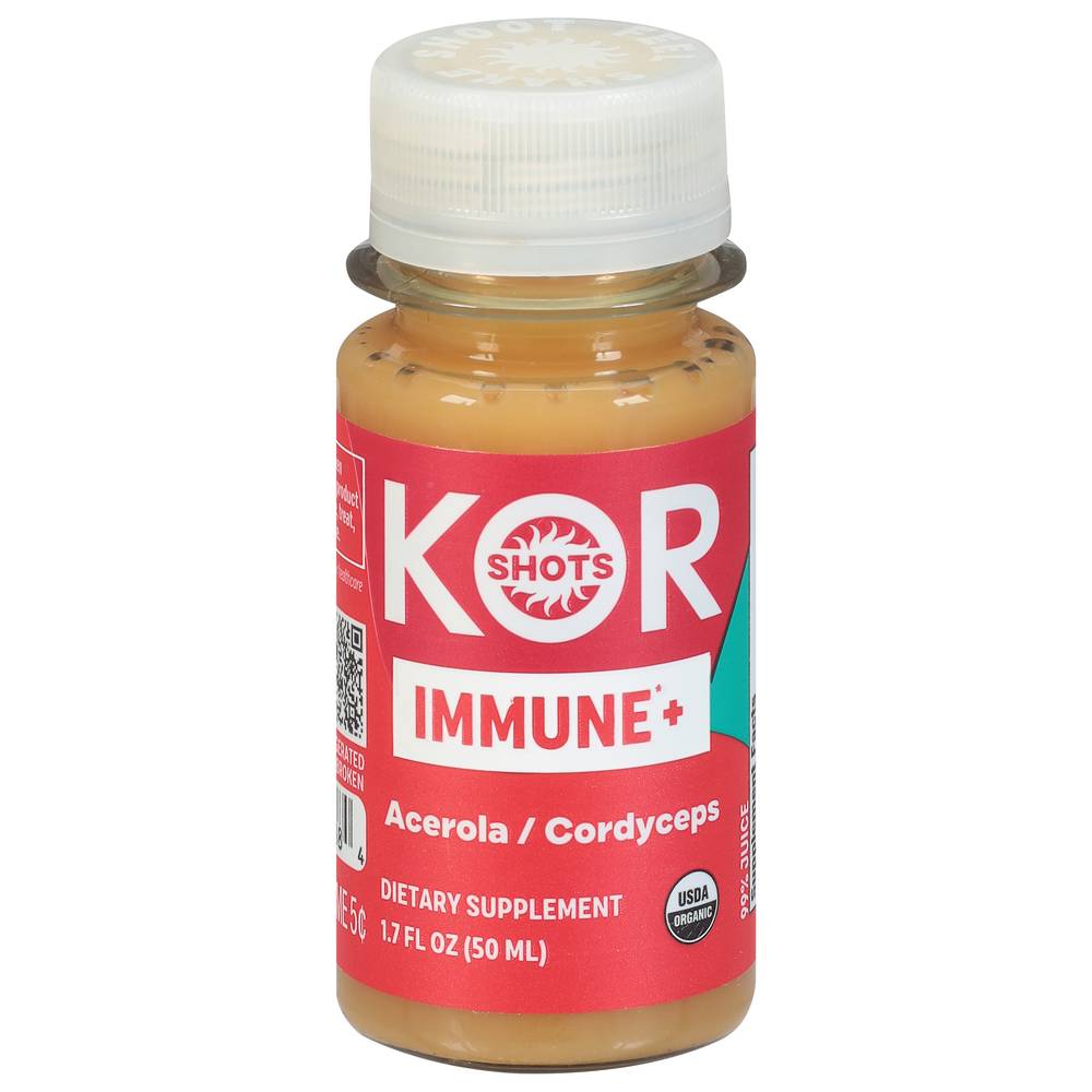 Kor Shot Acerola Cordyceps & Astragalus Immune System Supplement Booster (1.7 fl oz)