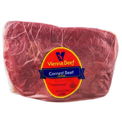 Vienna Beef Corned Beef Flat Cut Classic Chicago Brisket - 3 Lb