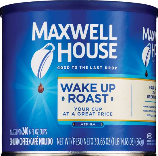 Maxwell House Ground Coffee Wake Up Roast, 30.65 OZ