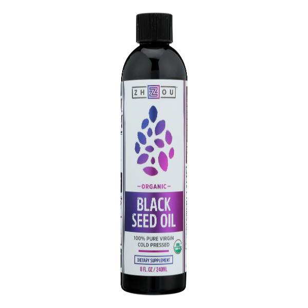 Zhou 100% Pure Virgin Cold Pressed Black Seed Oil (8 fl oz)