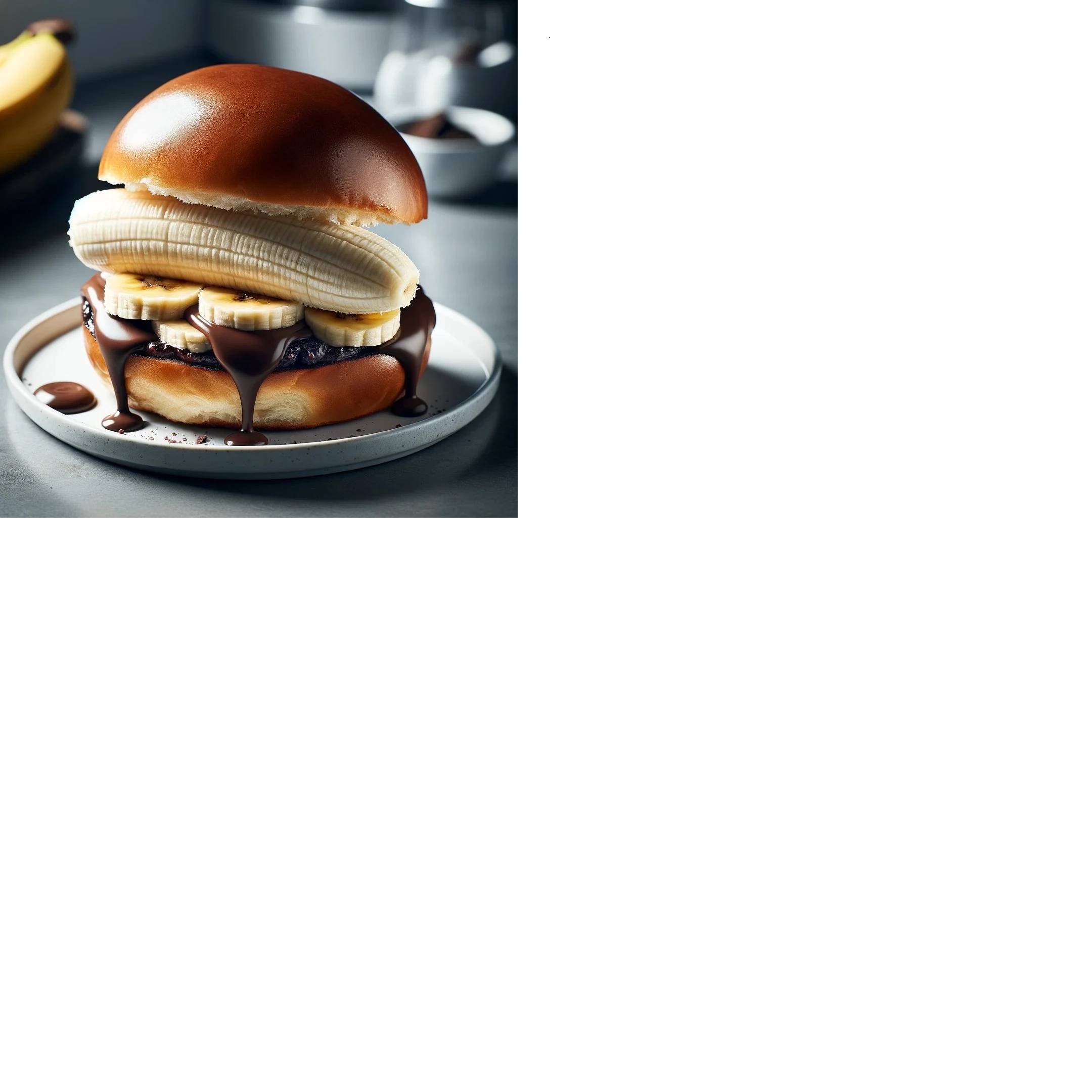 BURGER AU NUTELLA & BANANE