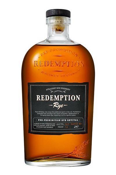 Redemption Straight Rye Whiskey (750ml bottle)