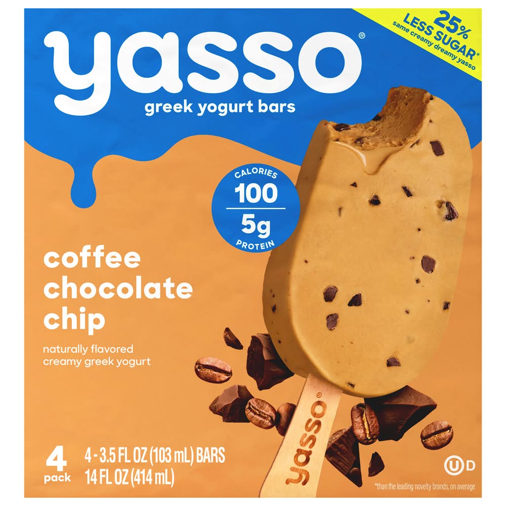 Yasso Greek Yogurt Coffee Chocolate Chip Bars (14 fl oz)