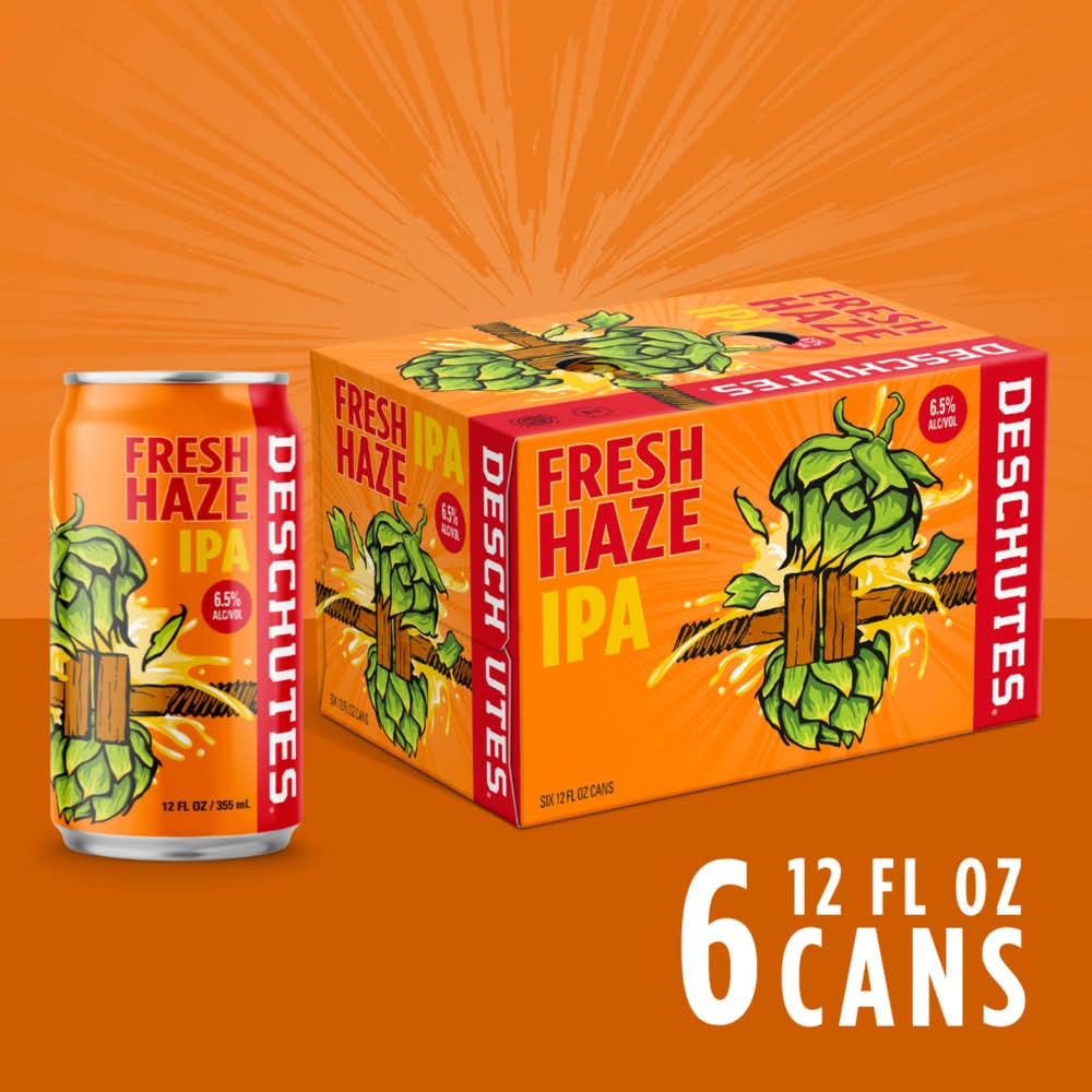 Deschutes Brewery Fresh Haze Ipa Beer (6 x 12 fl oz)