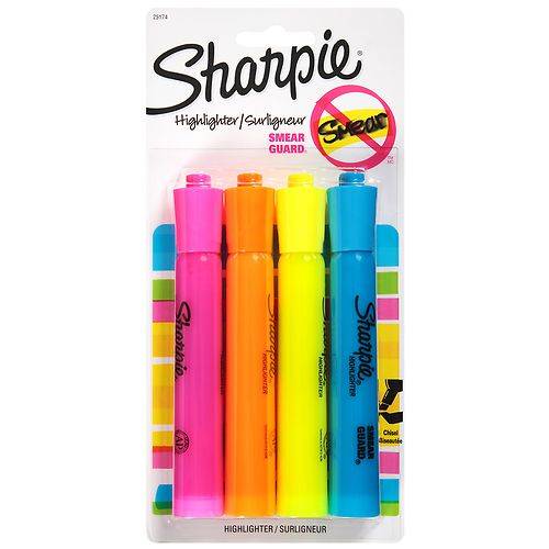 Sharpie Highlighters Assorted Colors - 4.0 ea