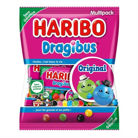 HARIBO Boïte de 600g Happy Box assortiment de bonbons
