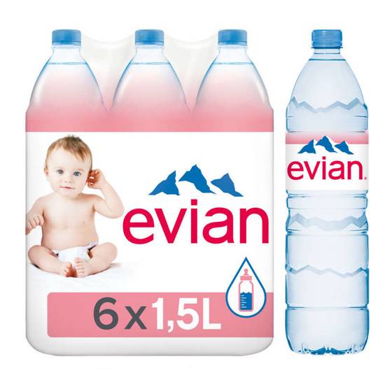 Evian eau minérale naturelle plate 1.5 L