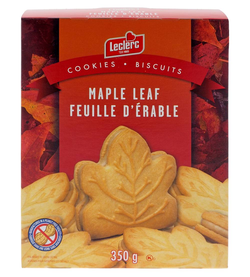 Leclerc Maple Leaf Cookies (350 g)