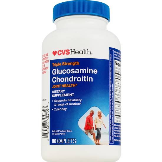 CVS Health Glucosamine Chondroitin Caplets, 80 CT