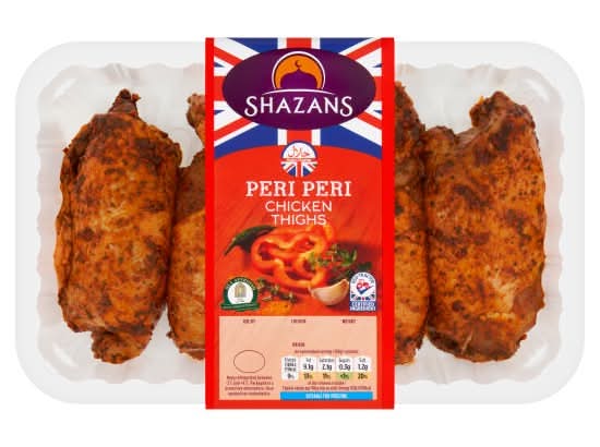 Shazans Select Peri Peri Chicken Thighs (900g)