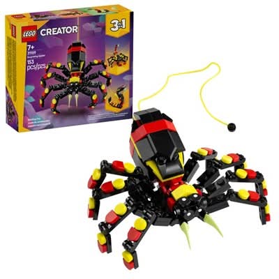 LEGO Creator 3 in 1 Wild Animals Surprising Spider Building Toy Age 7+ (153 ct)