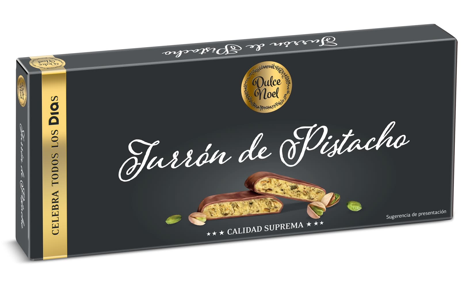 Turrón De Pistacho Dulce Noel Dia Caja 150 G