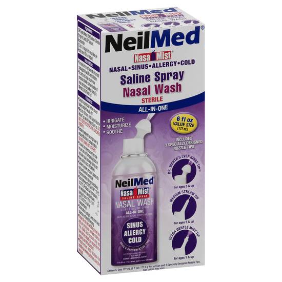 Neilmed Nasamist Value Size All-In-One Saline Spray