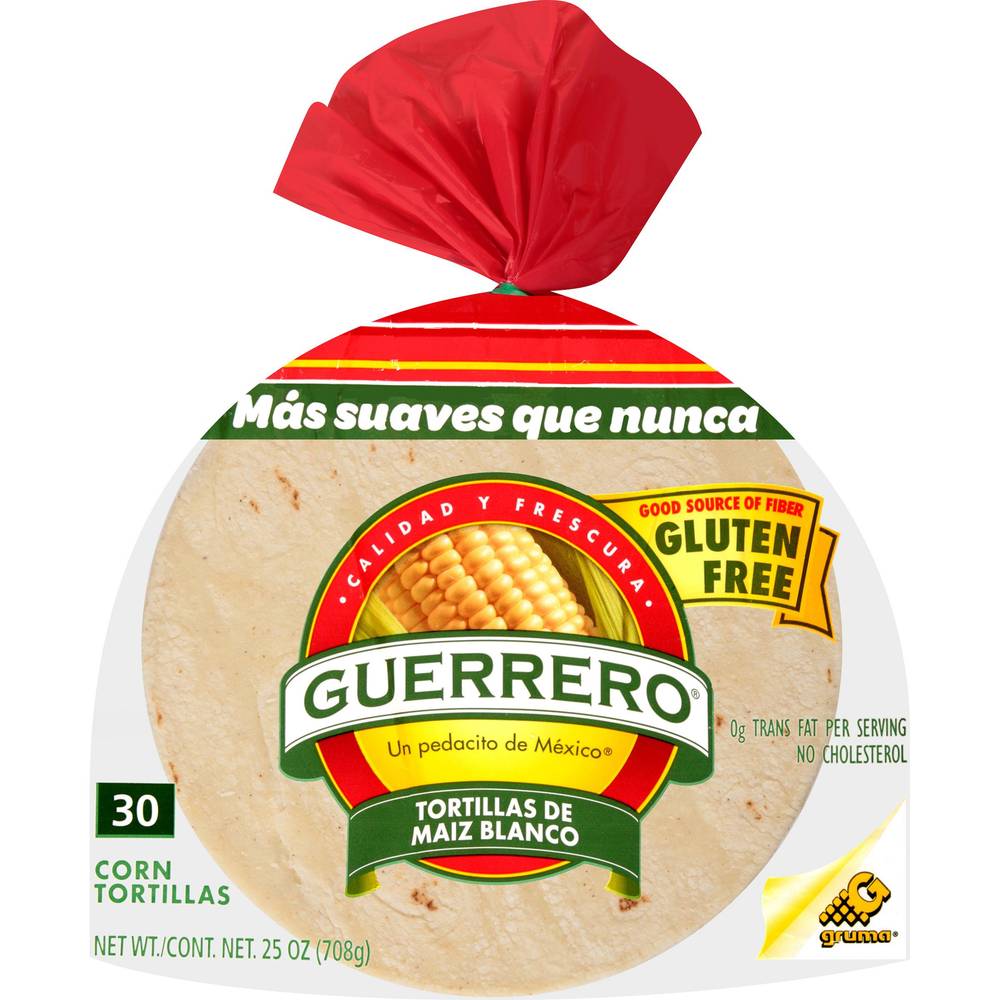 Guerrero  White Corn Tortillas 30 Ct Bag