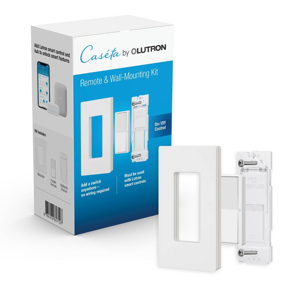 Caseta by Lutron Pico Paddle Remote Wall-Mount Kit, White (3 ct)