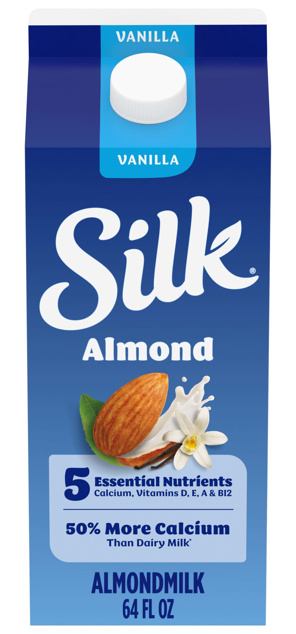 Silk Smooth & Creamy Almond Milk, Vanilla (64 fl oz)