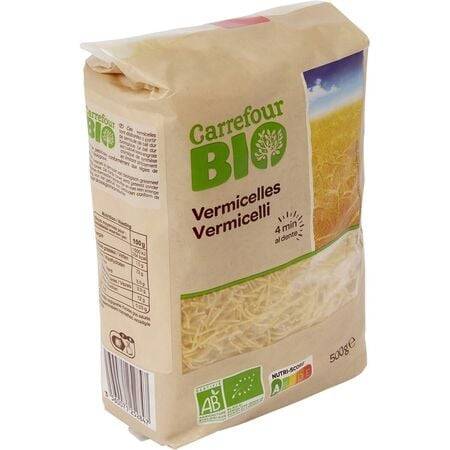 Carrefour Bio - Pâtes bio vermicelles