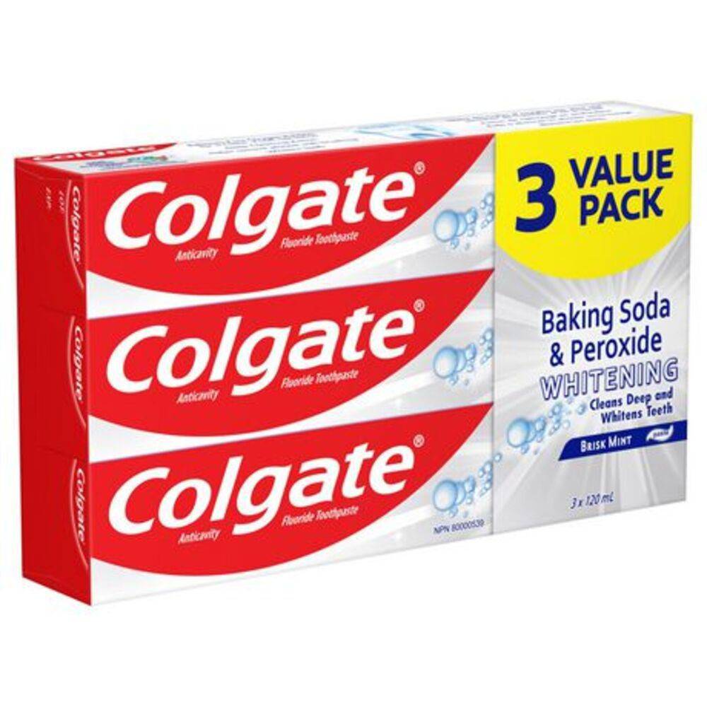 Colgate Baking Soda and Peroxide Whitening Toothpaste (360 g)