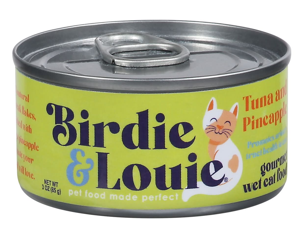 Birdie & Louie Gourmet Wet Cat Food, Tuna-Pineapple (3 oz)