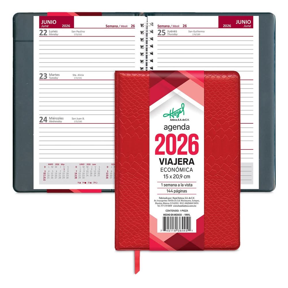 Hazel · Agenda viajera económica 2023 (130 g)