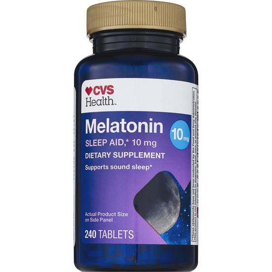 Cvs Health Melatonin 10 mg Sleep Aid Tablets