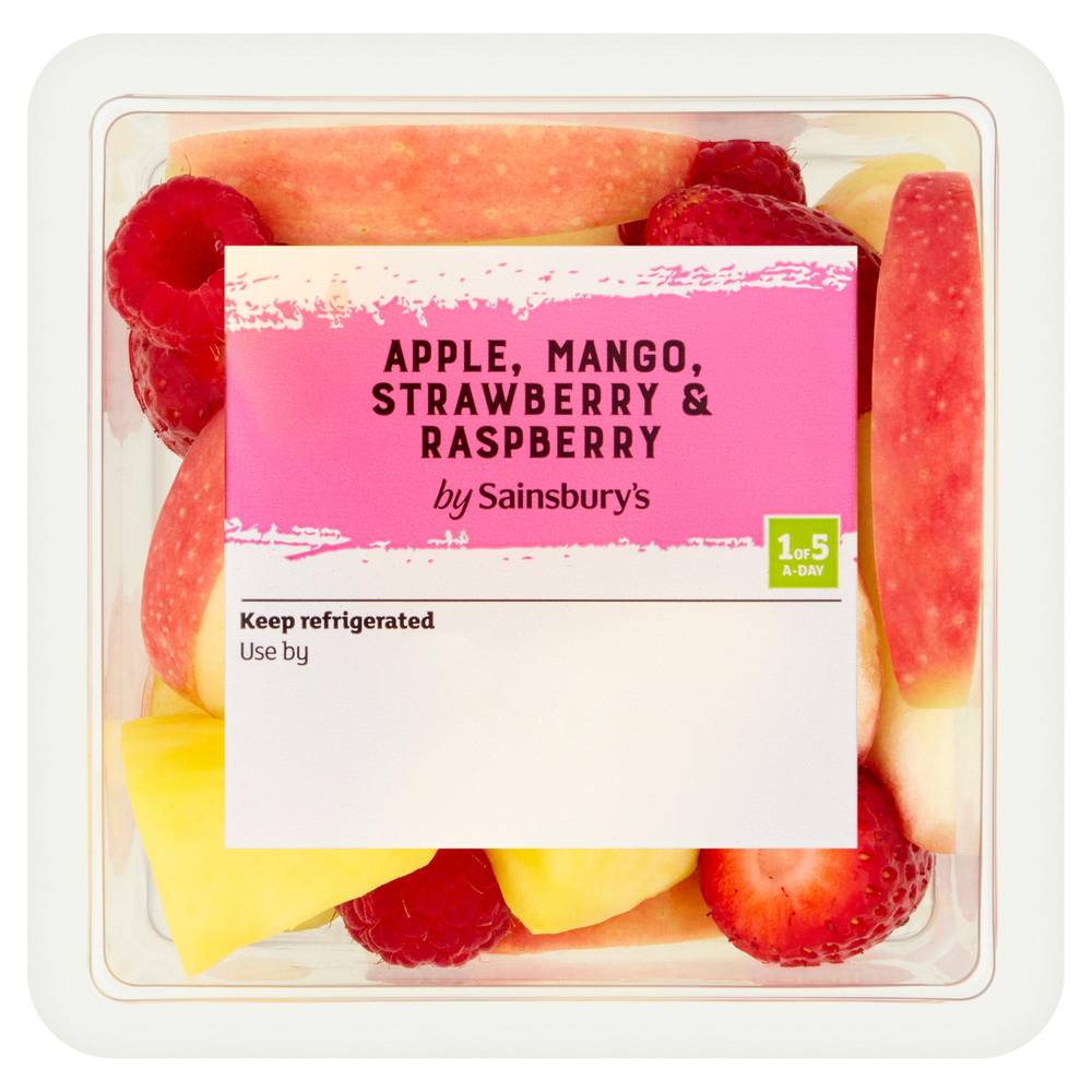 Sainsbury's Apple, Mango, Strawberry & Raspberry 220g
