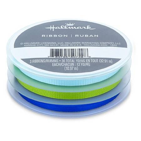 Hallmark Blue/Aqua/Green Curly Ribbon (3 ct)