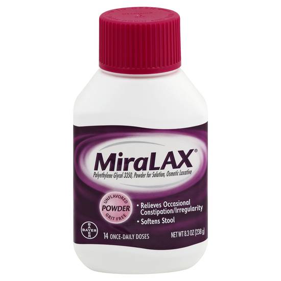 Miralax Osmotic Unflavored Powder Laxative 14 ct