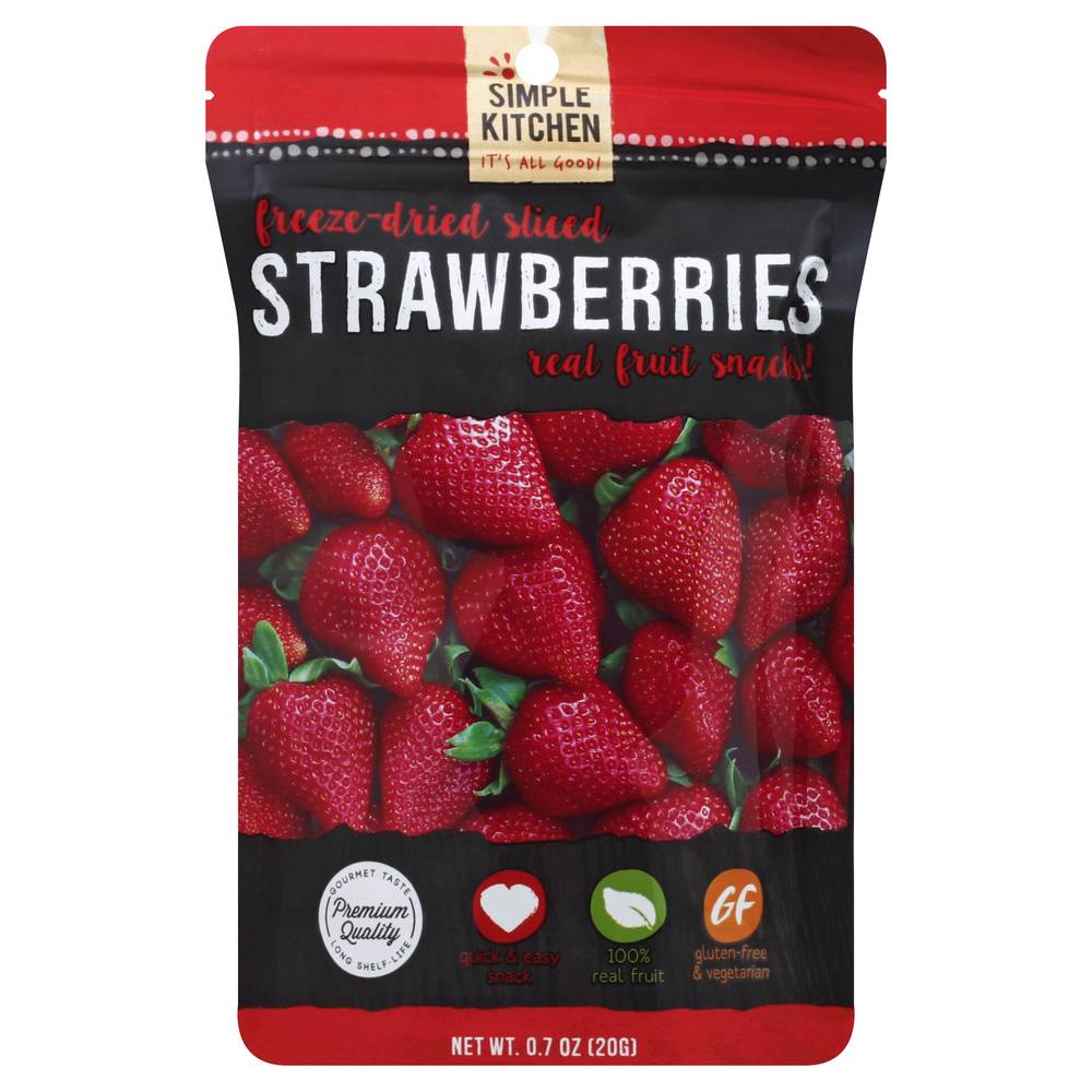 Simple Kitchen Freeze-Dried Sliced Strawberries (0.7 oz)