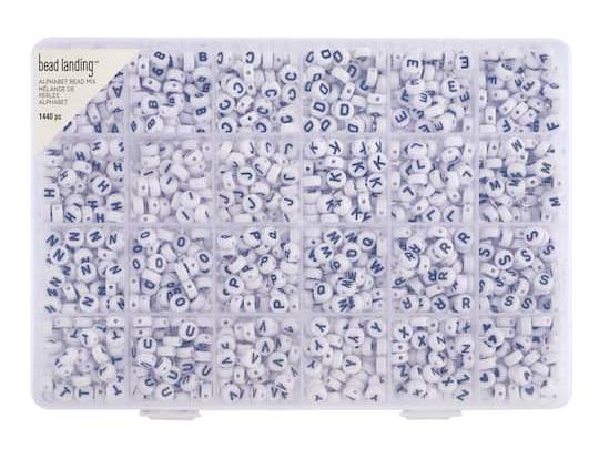 Bead Landing Alphabet Round Beads, 7 mm (1440 ct)