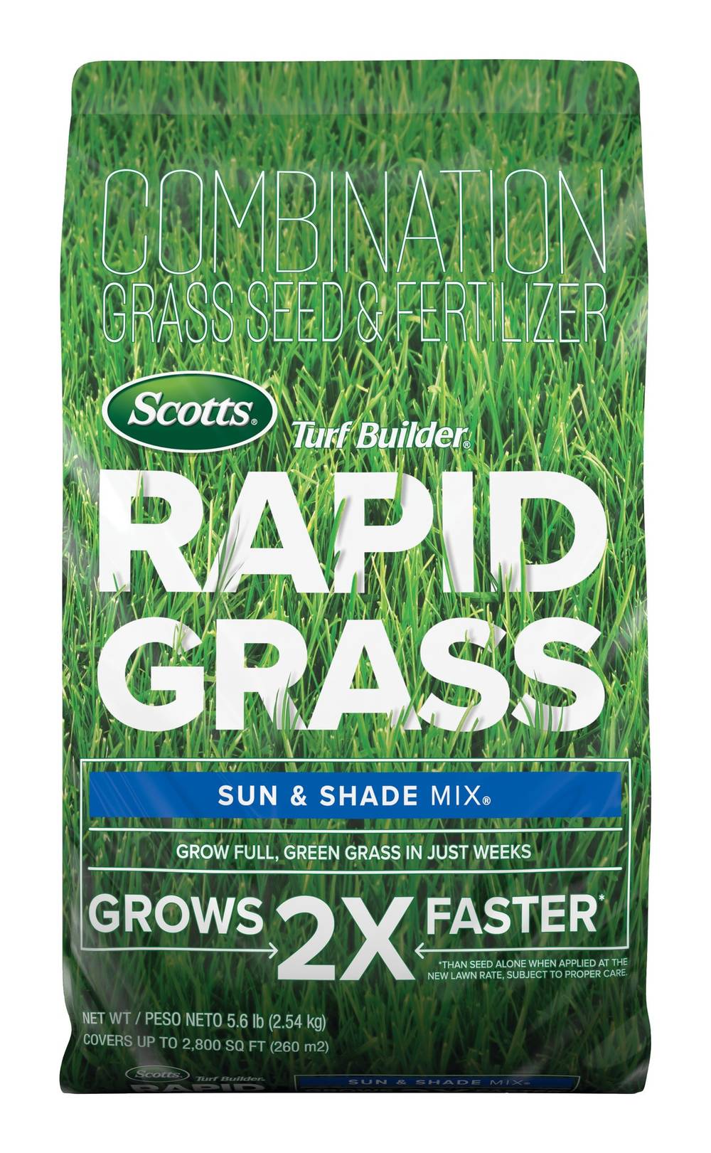 Scotts Turf Builder Rapid Grass Sun & Shade Mix Combination Seed and Fertilizer
