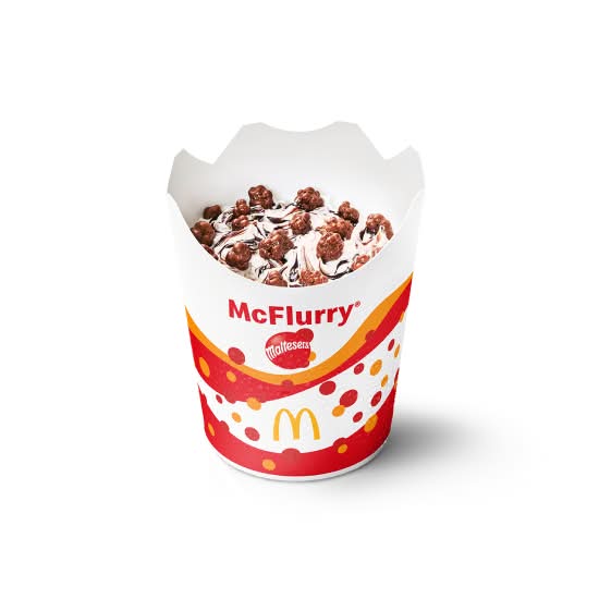 McFlurry Maltesers met Chocoladesaus