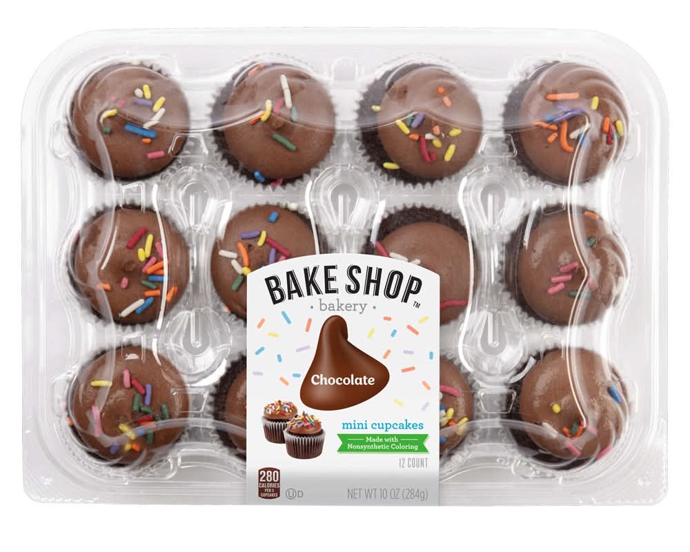 Bake Shop Chocolate mini cupcakes