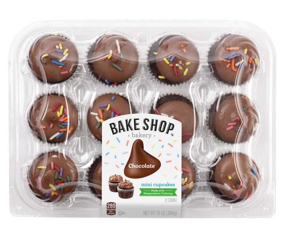 Bake Shop Mini Cupcakes, Chocolate (10 oz)