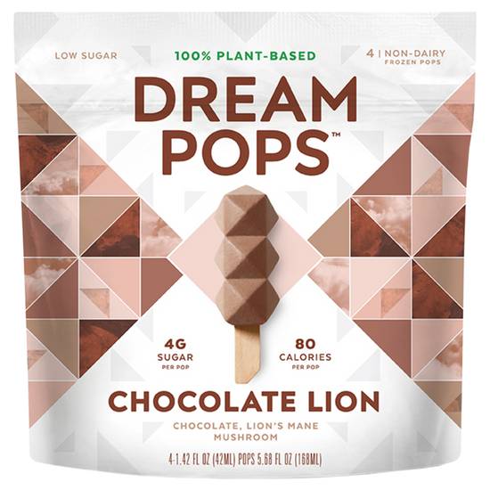 Order Dream Pops Chocolate Lion 4pk food online from Everyday Needs by Gopuff store, Tampa on bringmethat.com