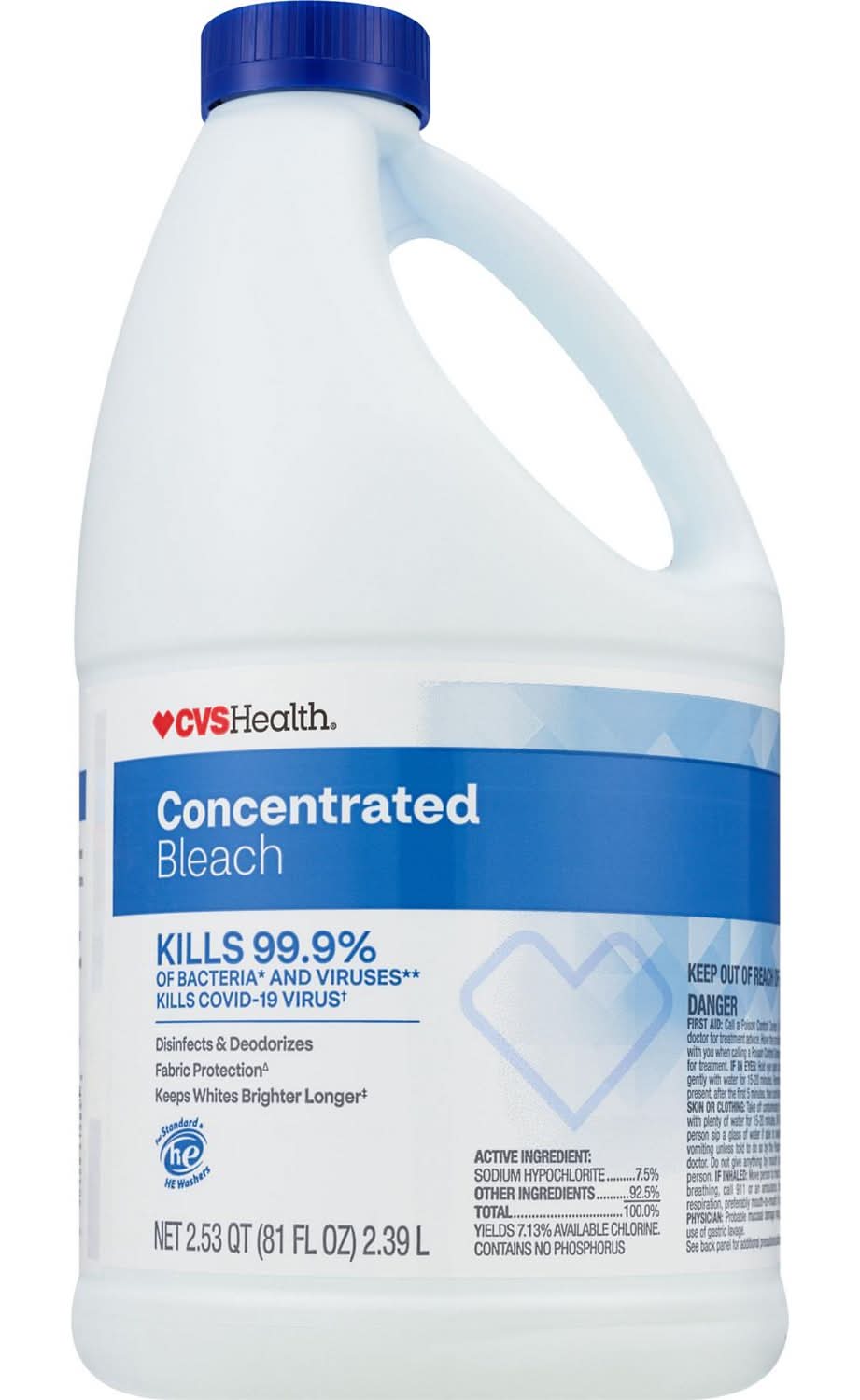 A.1. Regular Bleach 7.5% (81.1 oz)