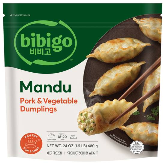 Bibigo Mandu Pork & Vegetable Dumplings